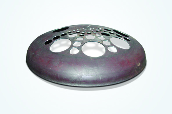 Dome with cut holes